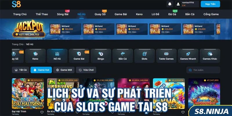 Slots 8 Lịch sử và sự phát triển của slots game tại s8