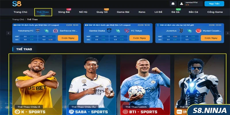 Thể Thao 6 Thể thao S8 - Xu hướng mới trong làng thể thao toàn cầu