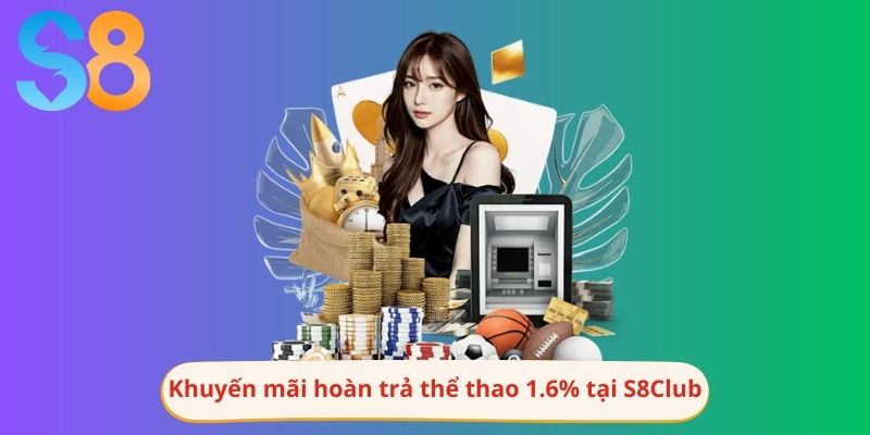 khuyến mãi hoàn trả thể thao 1.6%